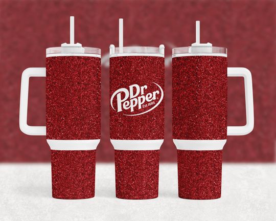 Dr Pepper 40 oz Tumbler with Handle