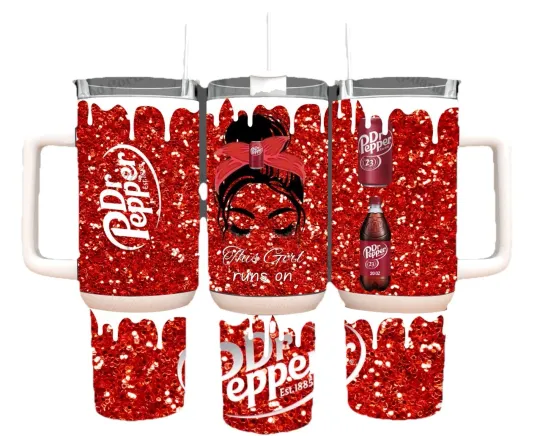 Discover 40oz Stainless Steel Tumbler -Dr. Pepper-Dr.Pepper Lovers Gift Handcrafted Soda
