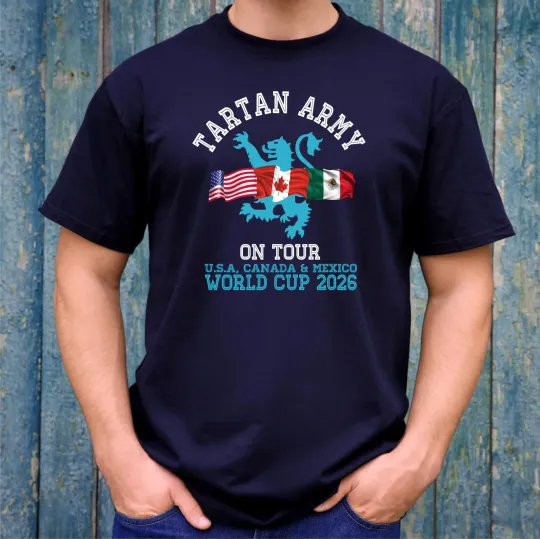 Discover Scotland Tartan Army On Tour T-Shirt, World Cup 2026
