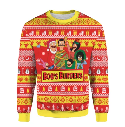 Discover Hot Bob's Burgers Ugly Christmas Sweater