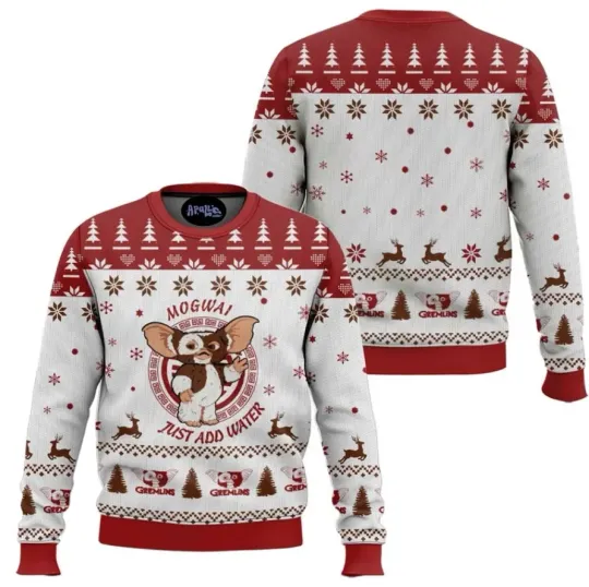 Christmas Gremlins Mogwai Just Add Water Ugly Christmas Sweater