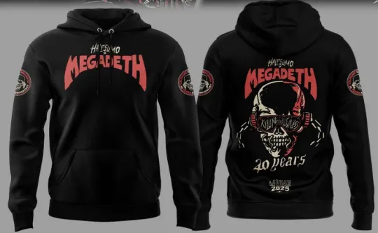 Discover Megadeth 40 Year Anniversary Hoodie 3D