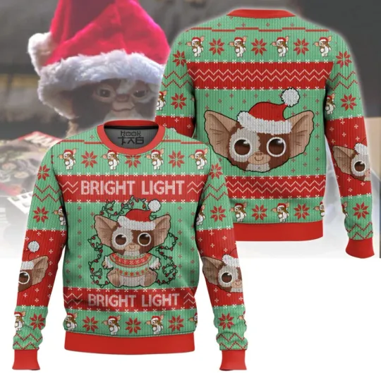 Bright Light Gremlins Ugly Sweater Xmas Gift 2025