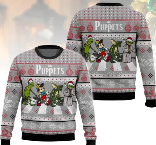 Muppets Christmas Ugly Sweater, Funny Holiday Sweater