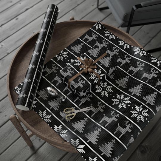 Discover Ugly Christmas Sweater Wrapping Paper, Las Vegas Sports Team Colors Gift Wrap, Holiday Gift Wrap, Festive Wrapping Paper, Sports Fan