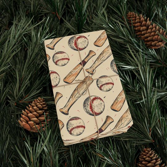Discover Vintage Baseball Wrapping Paper: Rustic Sports Gift Wrap