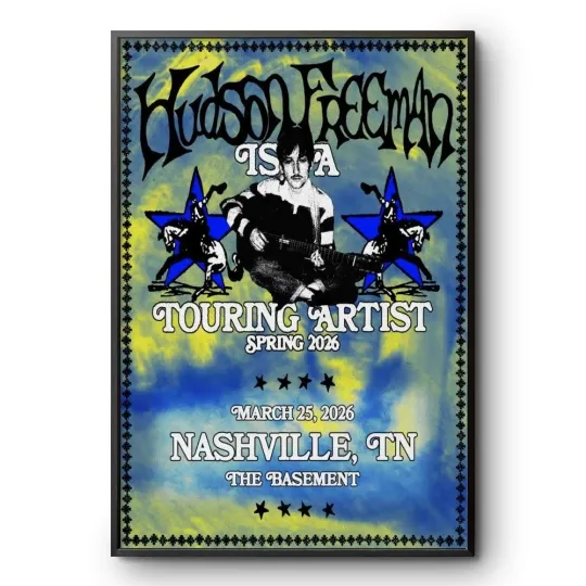 Discover Hudson Freeman Nashville Tour Poster March 25, 2026 Vertical Premium Matte Poster