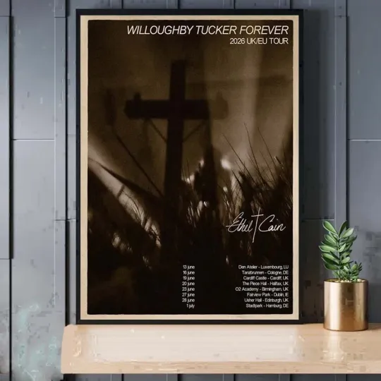 Discover Ethel Cain Willoughby Tucker Forever Tour UK EU 2026 Live Concert Poster
