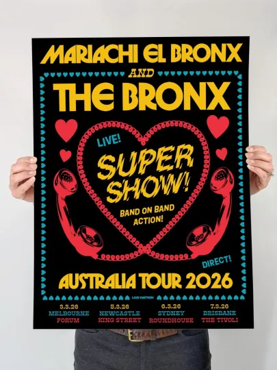 Discover Mariachi El Bronx and The Bronx Band Australia Tour 2026 Poster