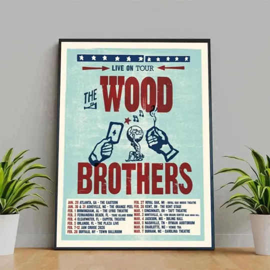 Discover The Wood Brothers Live Tour 2026 Poster