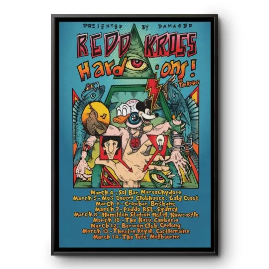 Discover Redd Kross & Hard-Ons Australian Tour 2026 Vertical Poster