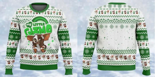 Gizmo Ugly Christmas Sweater, Cute Animal Christmas Sweatshirt