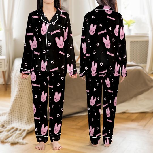 Discover Changbin SKZoo Pajama Set, Stray Kids Kpop Sleepwear