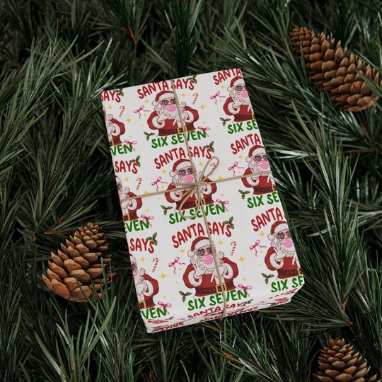Discover Funny Anti-Trump Santa Christmas Wrapping Paper