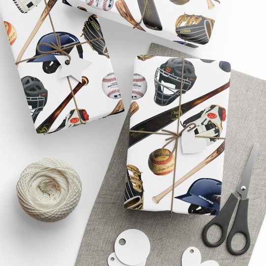Discover Baseball Gear Gift Wrapping Paper