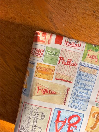 Phillies Matchbox Wrapping Paper