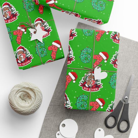 Discover 67 Christmas Wrapping Paper, Festive Holiday Gift Wrap, Santa and Reindeer Design, Eco-Friendly, Perfect for Gifting, Xmas Decor