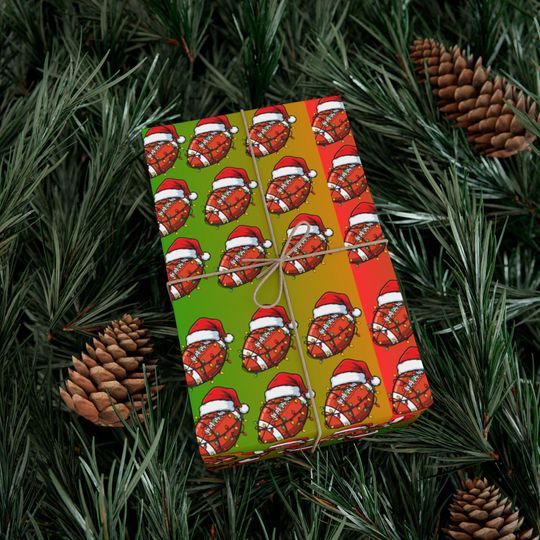 Discover Football Christmas Wrapping Paper