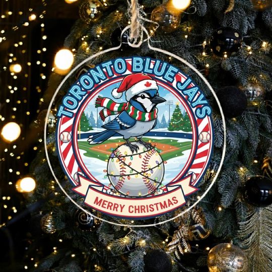 Discover Personalized Baseball Ornament Toronto Blue Jays, Christmas Gift, Home Decor, Christmas Tree