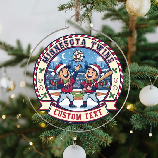 Discover Personalized Minnesota Twins Christmas Ornament, Acrylic Baseball Decor, Chirstmas Tree Decor.