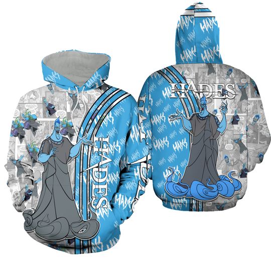 Disney Hades Hoodies, Disney Hades 3D Hoodie, Hercules Hades