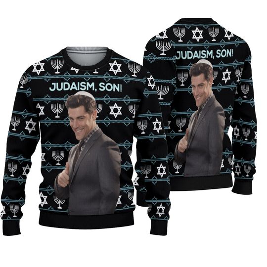 Winston Schmidt Ugly Sweater, Fox-New Girl Sweater, Judaism Son Sweater, Christmas Ugly Sweater, Schmidt New Girl Best Quotes Sweater
