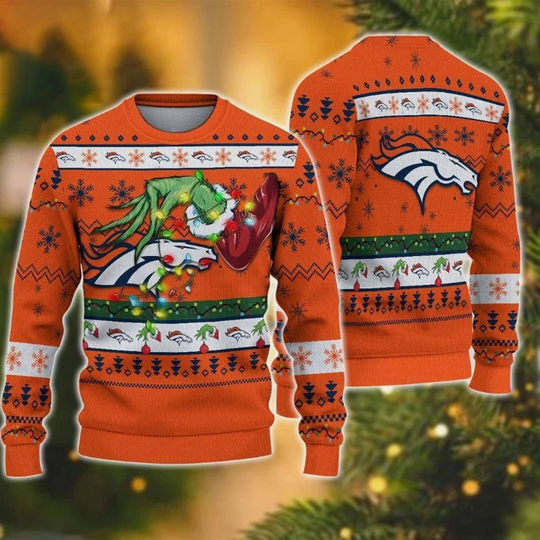 Discover Denver Bronco funny character Christmas Ugly Sweater Gift For Christmas