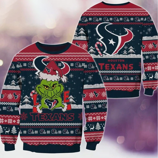 Houston funny character Football Limited Ugly Christmas Sweater Gift For Christmas