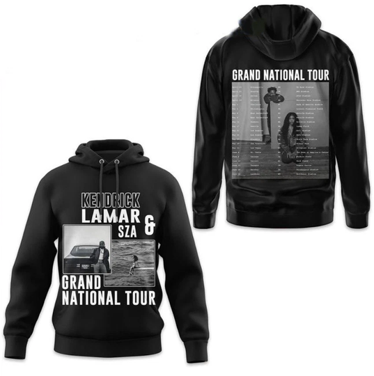 Kendrick Lamar SZA Grand National Tour 2025 Hoodie 3D