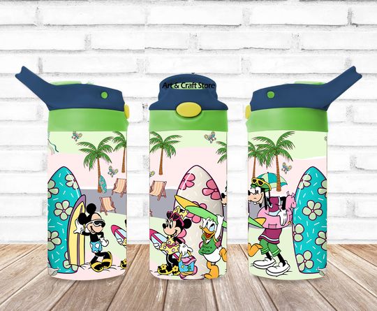 Magical Summer Tumbler, Summer Sippy Cup 12oz, Beach Mermaid Flip Top Tumbler 12oz