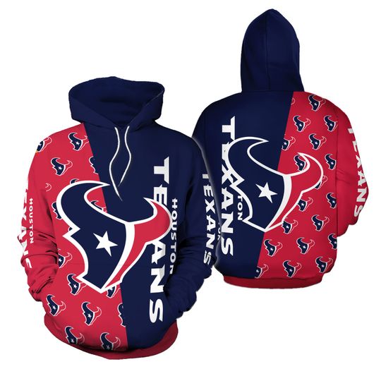 Houston Team Texanss 3D Hoodie , Unisex Adults S-5XL