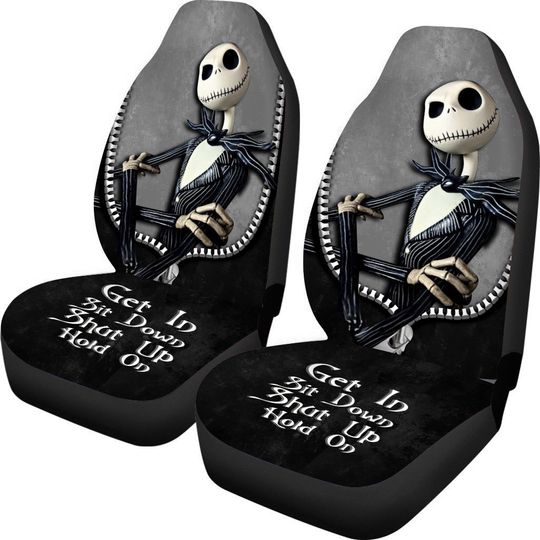 Jack Skellington Nightmare Get In Sit Down Shut Up Hold On Car Seat Covers
