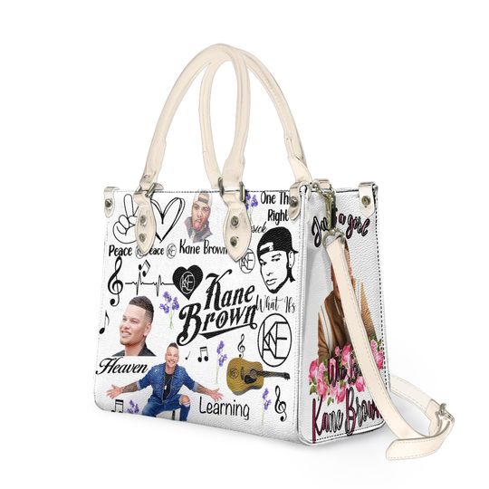 Kane Brown Women Leather Hand Bag-Luxury Women Leather Handbag, Gift for Fan