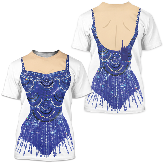 Scalloped Bodysuit  T-shirt Dress, Halloween Outfit, Christmas Gift