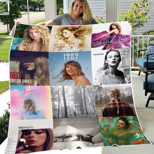 Taylorr Swifts BLANKET, Multi Album Covers, Fleece Blanket