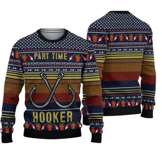 Fishing Lover Funny Ugly Christmas Sweater