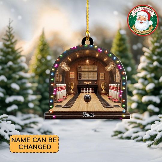 Discover Personalized Bowling Club Christmas Ornament, Bowling Players Ornament, Bowling Lovers Ornament Gift, Bowling Strike Ornament NN1-802