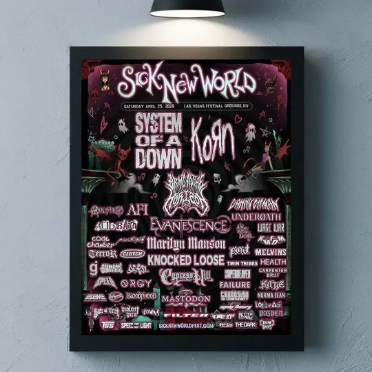 Discover Sick New World Festival 2026 Poster Las Vegas NV at Las Vegas Festival Ground