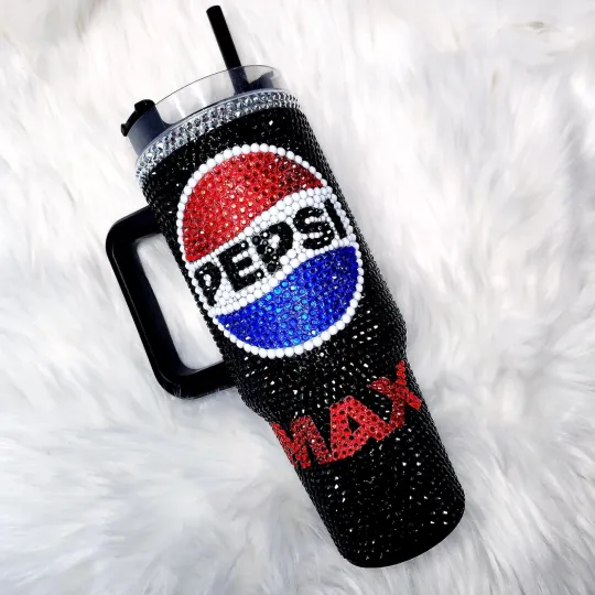 40 Oz Bling Tumbler - Personalized Pepsi 40oz Tumbler