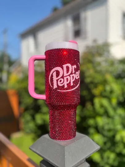 Dr Pepper Bling Tumbler 40oz