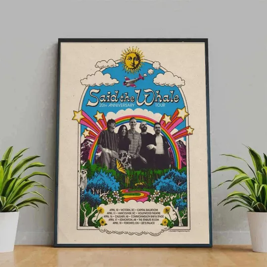 Discover Said The Whale 20th Anniversary Tour 2026 Poster