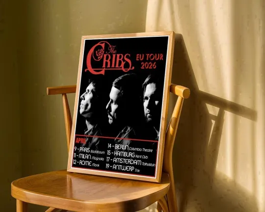 Discover The Cribs EU Tour April 2026 Poster