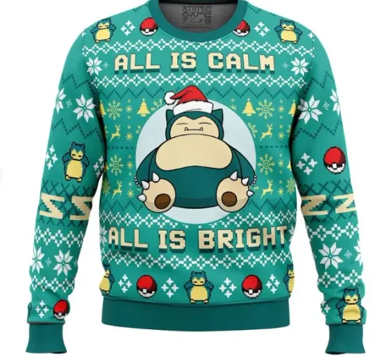 Love Sn Lax PKM Christmas Sweater, Sn Lax Poket mons Ugly Christmas Sweater