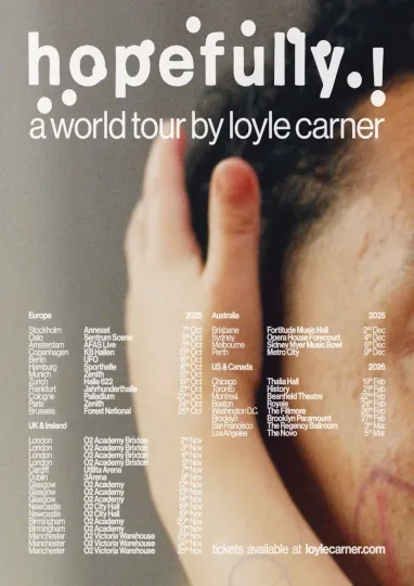 Discover Loyle Carner World Tour 2025/2026 Poster