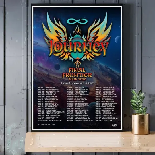 Discover Journey Final Frontier Tour 2026 Vertical Poster