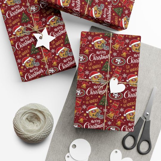 Discover SF 49ers Christmas Wrap Paper |Christmas Paper