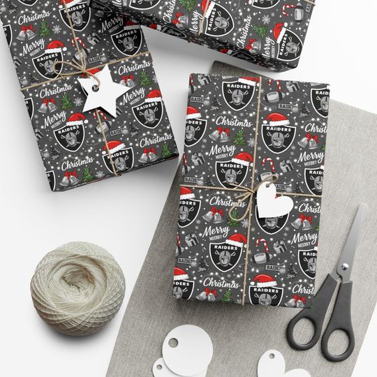 Raiders Gift Wrap Paper | Las Vegas Raiders