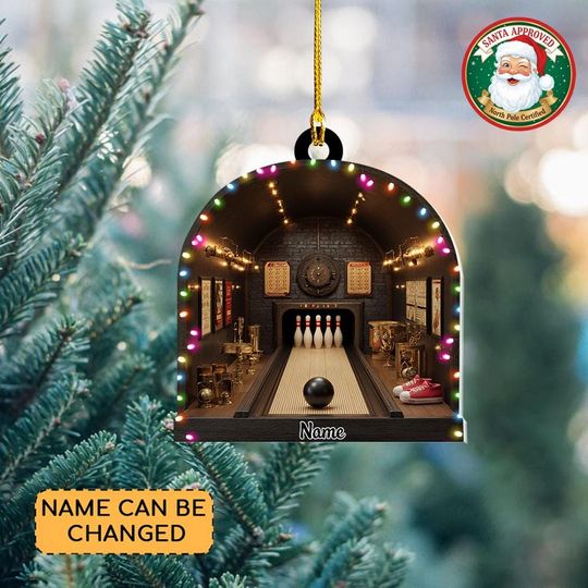 Discover Personalized Bowling Club Christmas Ornament, Bowling Players Ornament, Bowling Lovers Ornament Gift, Bowling Strike Ornament