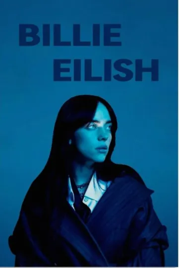 Discover Billie Eilish Print A4, Unframed, Blue Style