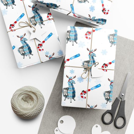 Discover Game Wrapping paper llama